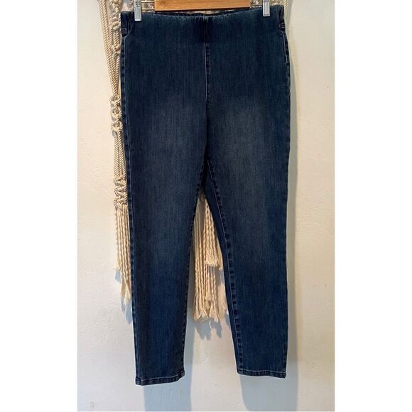 Soft Surroundings Denim - Soft Surroundings Jeans MED Ultimate Cropped Pull-On Denim Ankle Pants Skinny